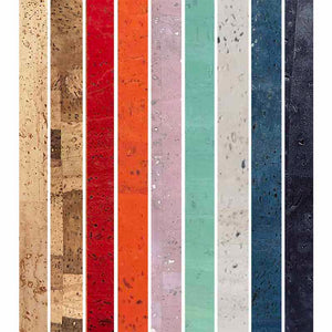 All cork fabric colour options