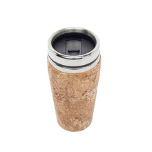 Load image into Gallery viewer, Reusable Thermal Cork Cup  with a Lid - 450ml Lid Detail