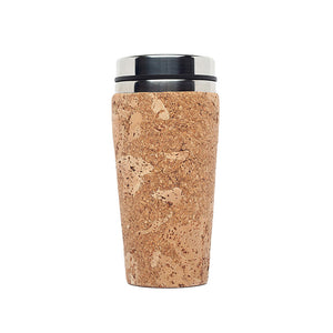 Reusable Thermal Cork Cup with a Lid - 450ml