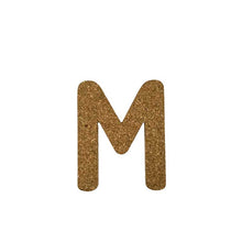 Load image into Gallery viewer, Natural Cork Wall Decorative Letters - Letter M