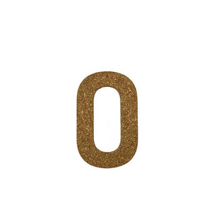 Natural Cork Wall Decorative Letters - Letter O