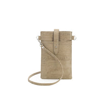 Load image into Gallery viewer, Mini Grey cork phone crossbody bag