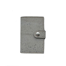 Load image into Gallery viewer, Grey cork pop up card wallet with RFID Protection