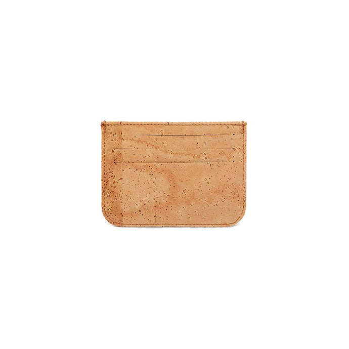 Natural cork card holder wallet