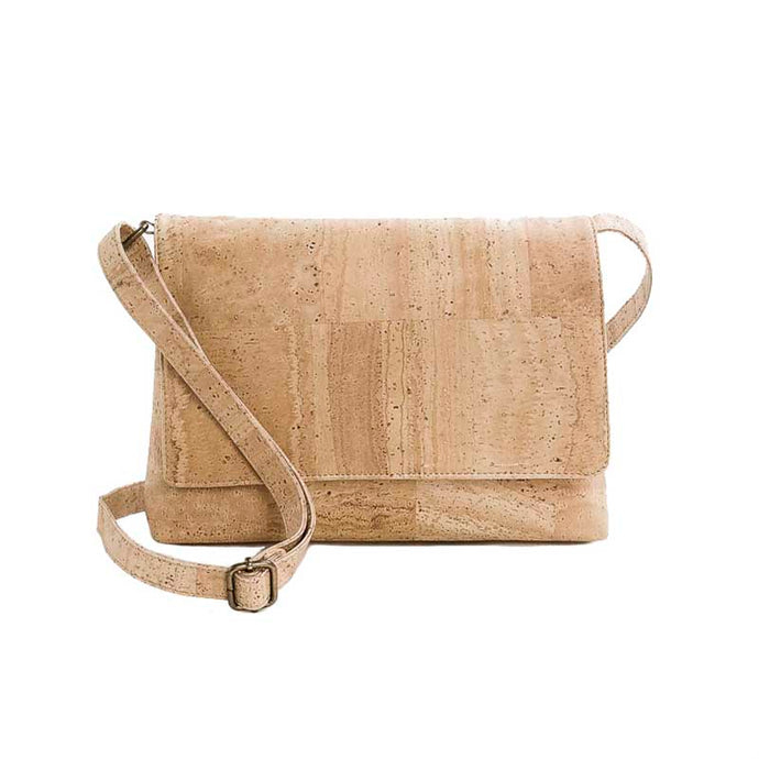 Cork Flap Crossbody Bag