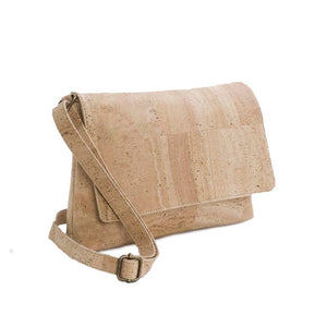 Cork Flap Crossbody Bag