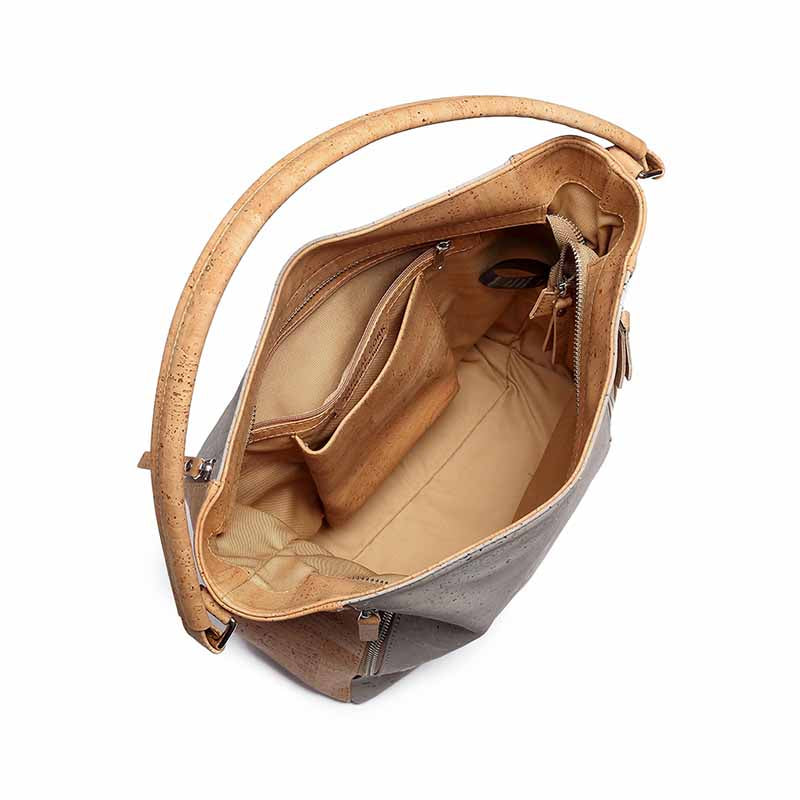 Luxury Cork Handbag with Pockets in 2 Colours